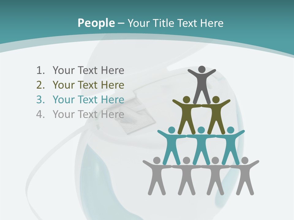 A White And Blue Computer Mouse On A Blue And White Background PowerPoint Template