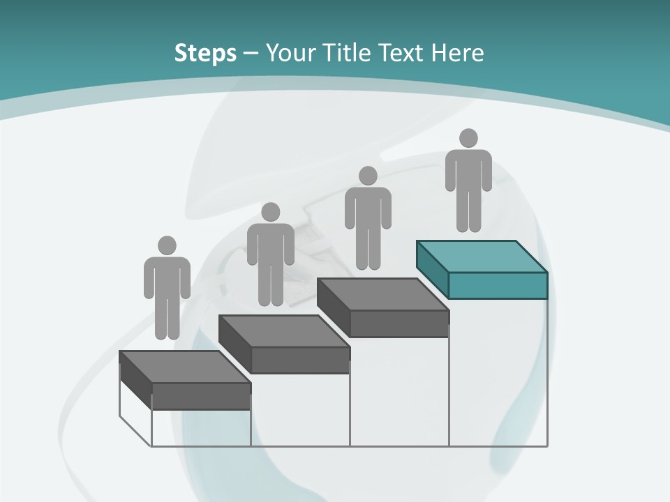 A White And Blue Computer Mouse On A Blue And White Background PowerPoint Template