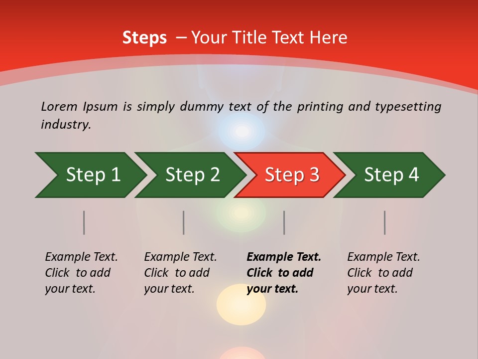 A Person Sitting In A Lotus Position With Seven Chakras PowerPoint Template