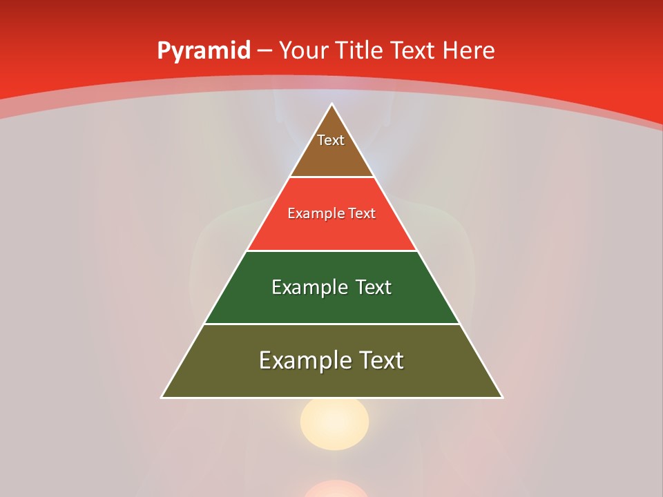 A Person Sitting In A Lotus Position With Seven Chakras PowerPoint Template