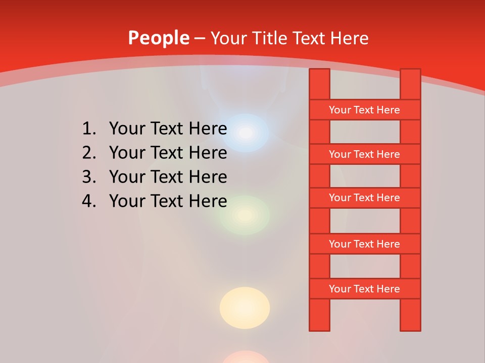 A Person Sitting In A Lotus Position With Seven Chakras PowerPoint Template