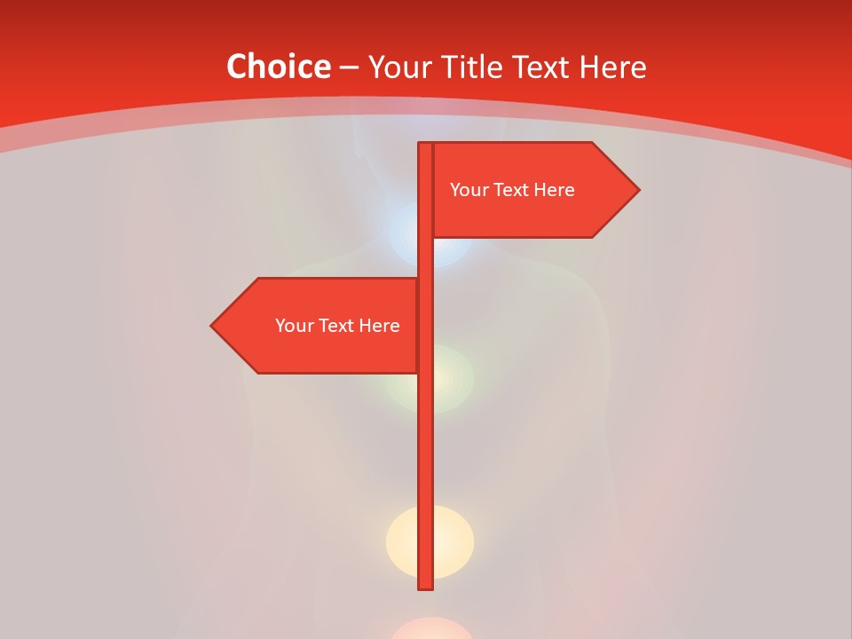A Person Sitting In A Lotus Position With Seven Chakras PowerPoint Template