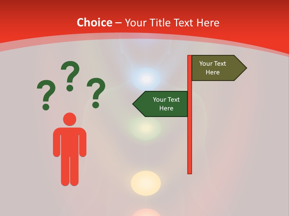 A Person Sitting In A Lotus Position With Seven Chakras PowerPoint Template