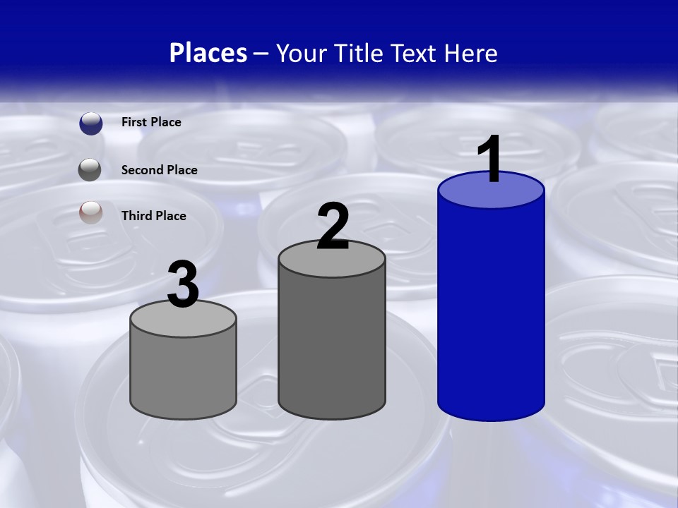 A Large Group Of Soda Cans With The Name Of The Company PowerPoint Template