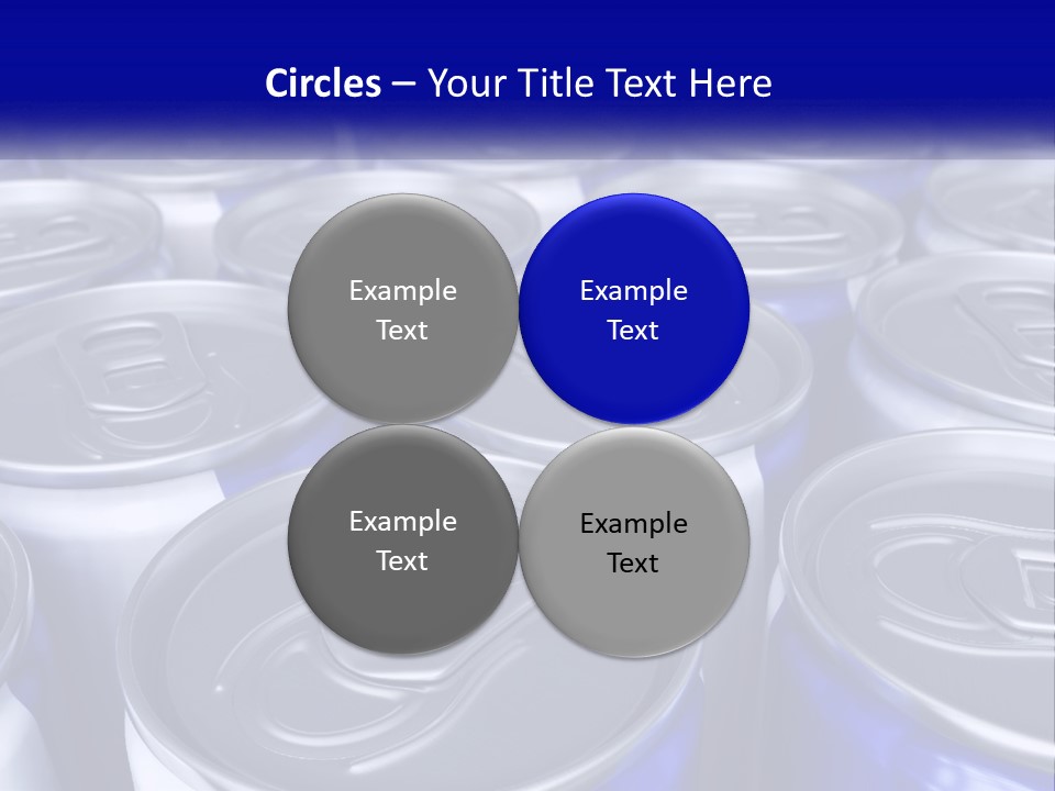 A Large Group Of Soda Cans With The Name Of The Company PowerPoint Template