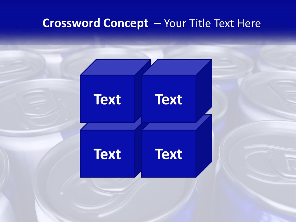 A Large Group Of Soda Cans With The Name Of The Company PowerPoint Template