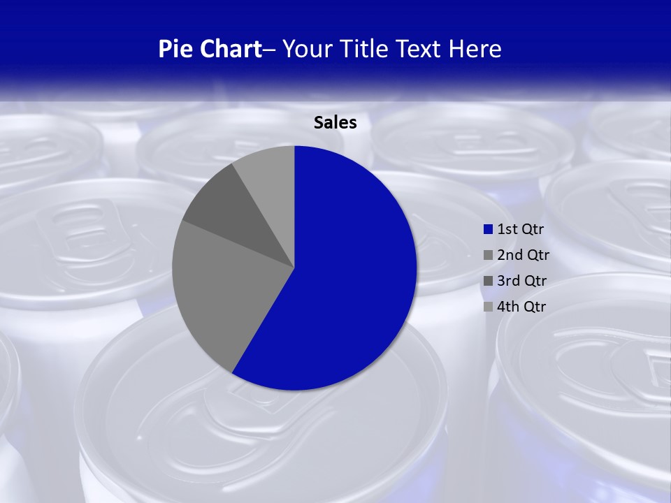 A Large Group Of Soda Cans With The Name Of The Company PowerPoint Template