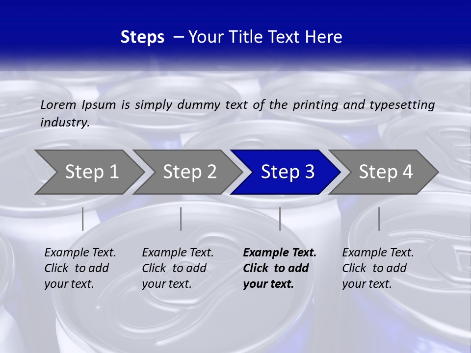 A Large Group Of Soda Cans With The Name Of The Company PowerPoint Template