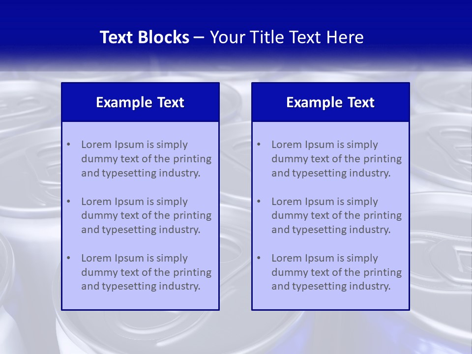 A Large Group Of Soda Cans With The Name Of The Company PowerPoint Template