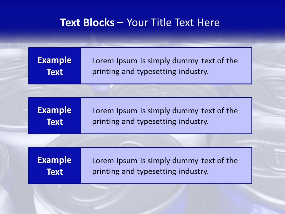 A Large Group Of Soda Cans With The Name Of The Company PowerPoint Template
