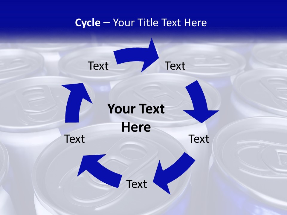 A Large Group Of Soda Cans With The Name Of The Company PowerPoint Template