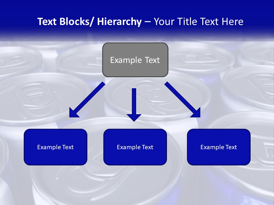 A Large Group Of Soda Cans With The Name Of The Company PowerPoint Template