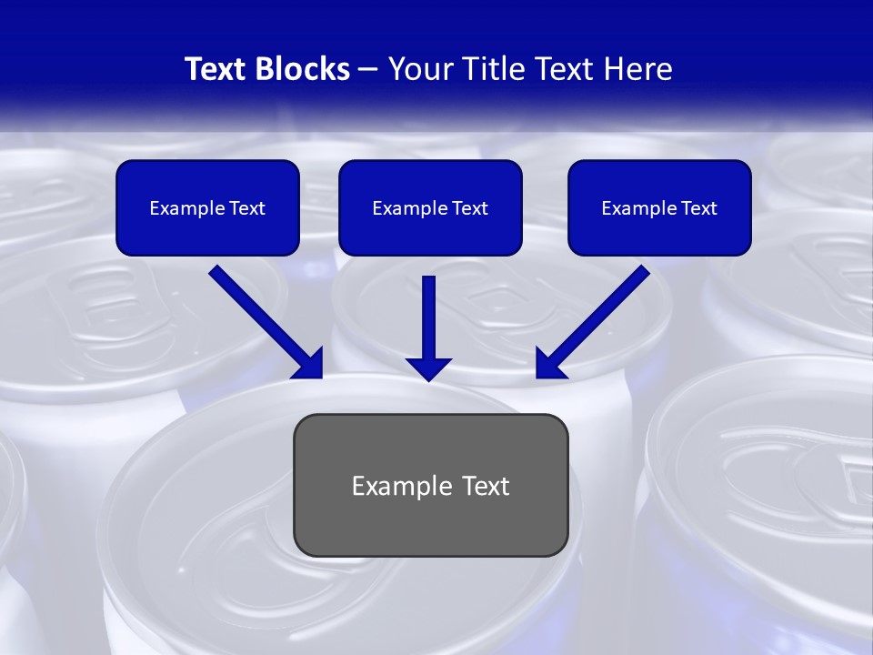 A Large Group Of Soda Cans With The Name Of The Company PowerPoint Template