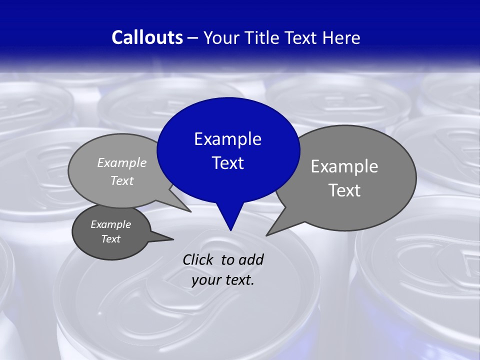 A Large Group Of Soda Cans With The Name Of The Company PowerPoint Template
