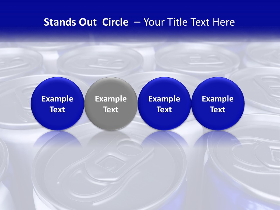 A Large Group Of Soda Cans With The Name Of The Company PowerPoint Template