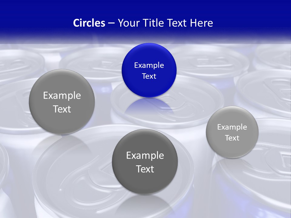 A Large Group Of Soda Cans With The Name Of The Company PowerPoint Template