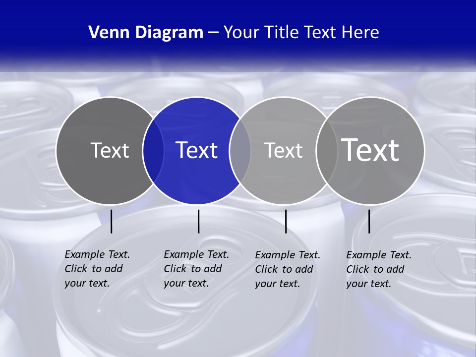 A Large Group Of Soda Cans With The Name Of The Company PowerPoint Template