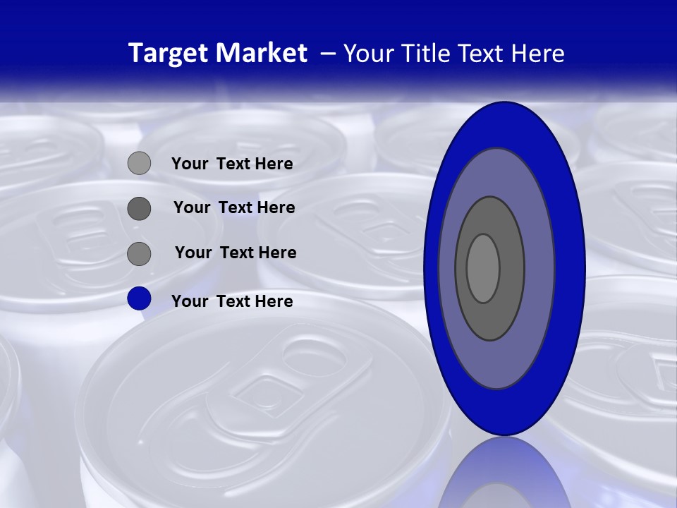 A Large Group Of Soda Cans With The Name Of The Company PowerPoint Template