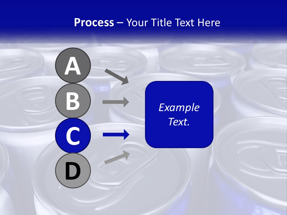 A Large Group Of Soda Cans With The Name Of The Company PowerPoint Template