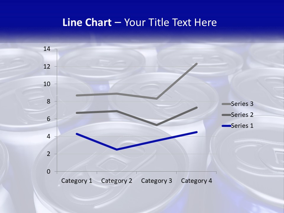 A Large Group Of Soda Cans With The Name Of The Company PowerPoint Template