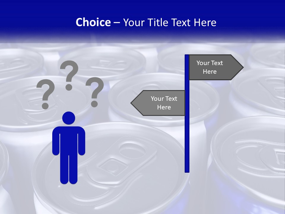 A Large Group Of Soda Cans With The Name Of The Company PowerPoint Template