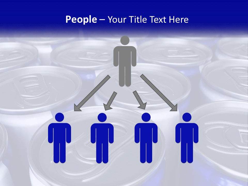 A Large Group Of Soda Cans With The Name Of The Company PowerPoint Template