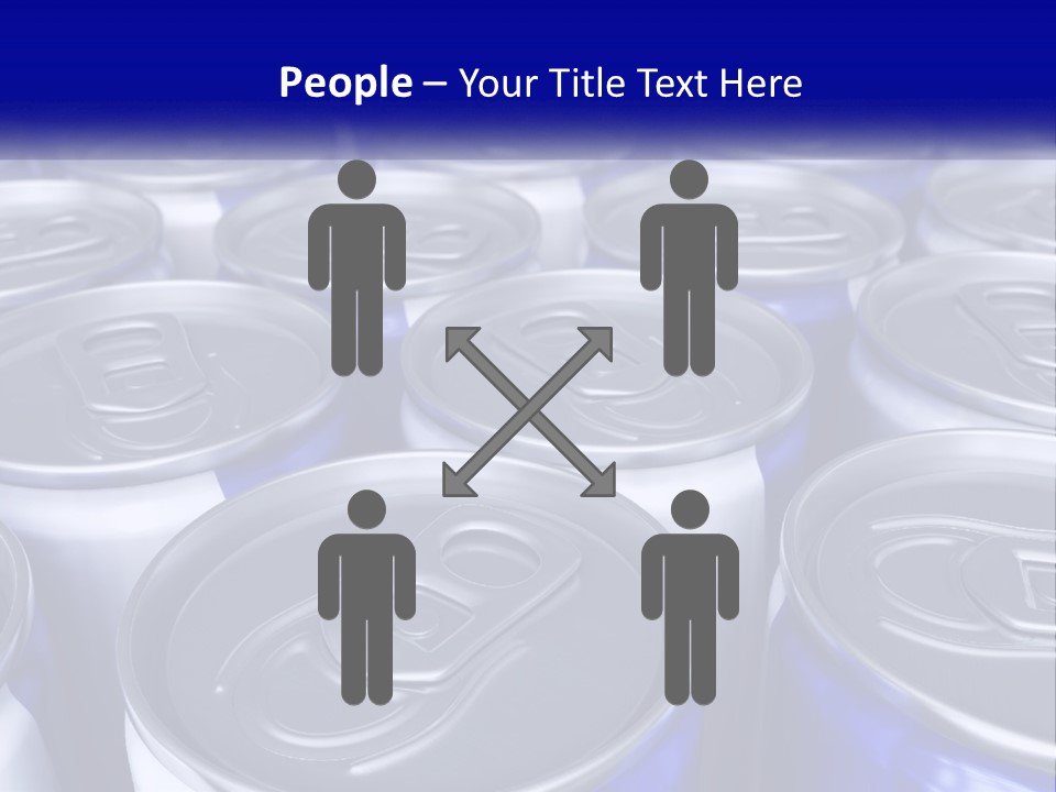 A Large Group Of Soda Cans With The Name Of The Company PowerPoint Template