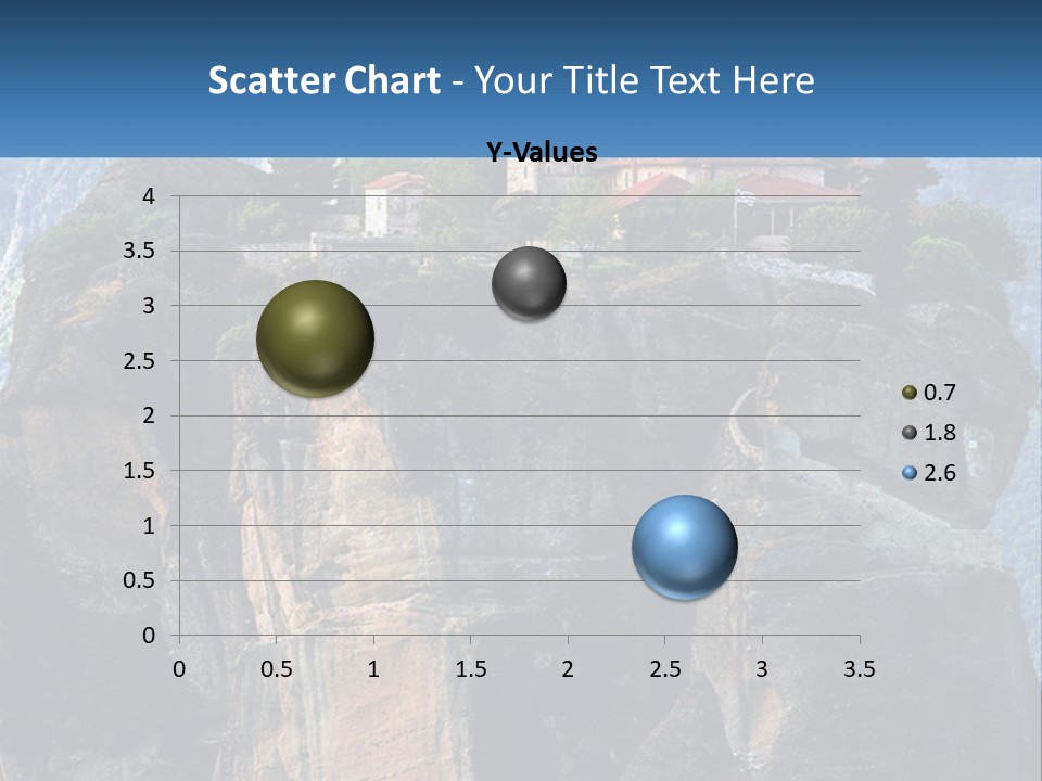 A Large Cliff With A House On Top Of It PowerPoint Template
