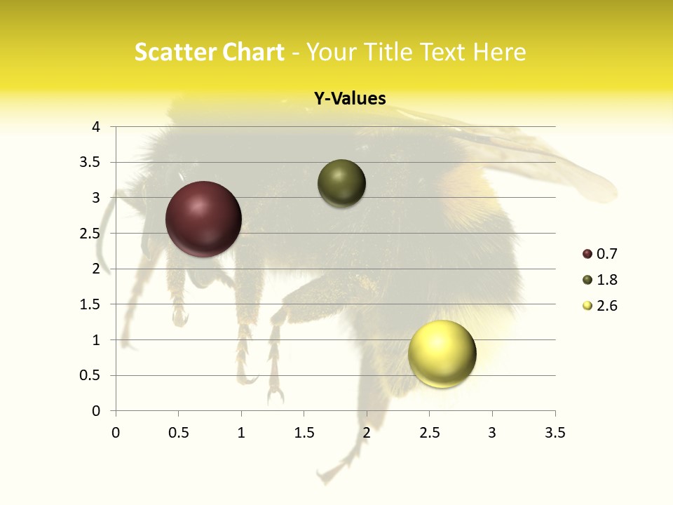 A Close Up Of A Bee On A White Background PowerPoint Template