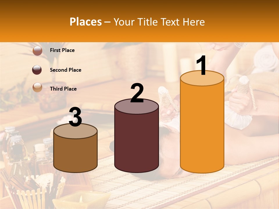 A Woman Getting A Back Massage At A Spa PowerPoint Template