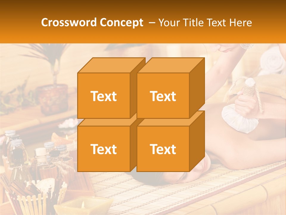 A Woman Getting A Back Massage At A Spa PowerPoint Template