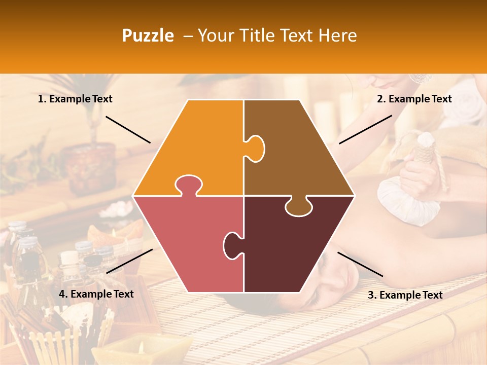 A Woman Getting A Back Massage At A Spa PowerPoint Template