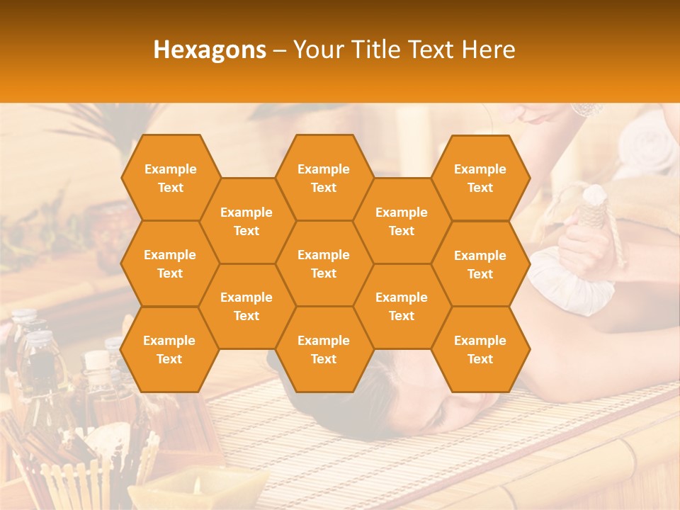 A Woman Getting A Back Massage At A Spa PowerPoint Template