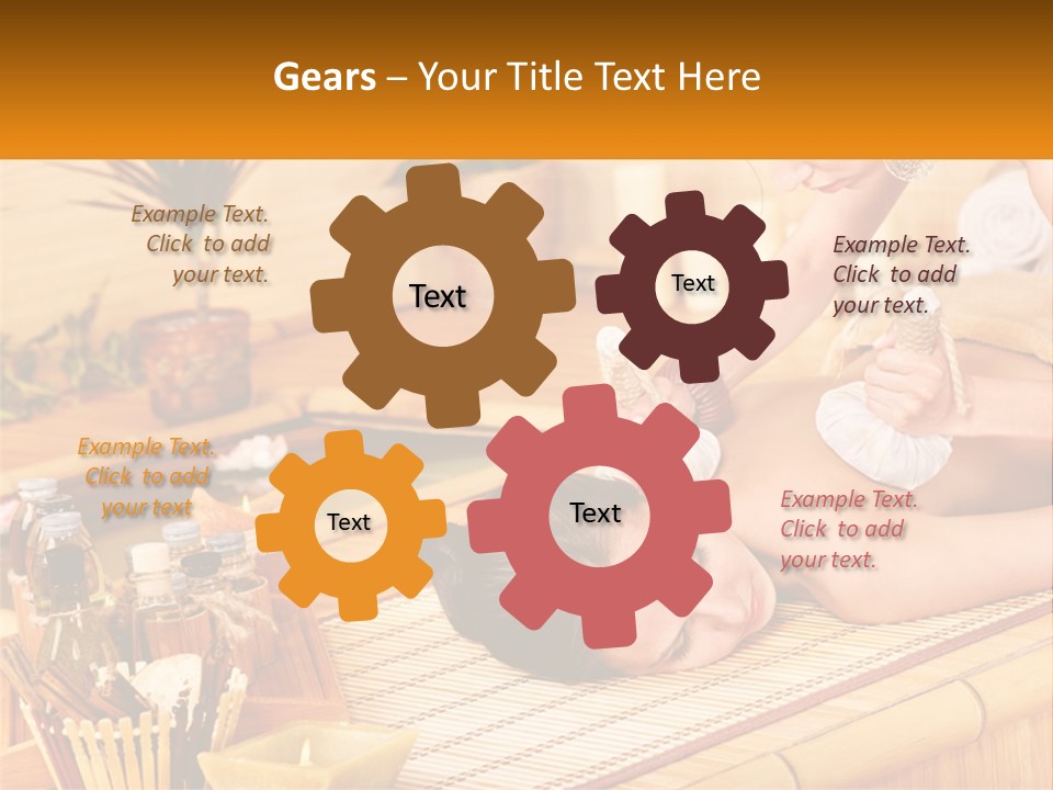 A Woman Getting A Back Massage At A Spa PowerPoint Template