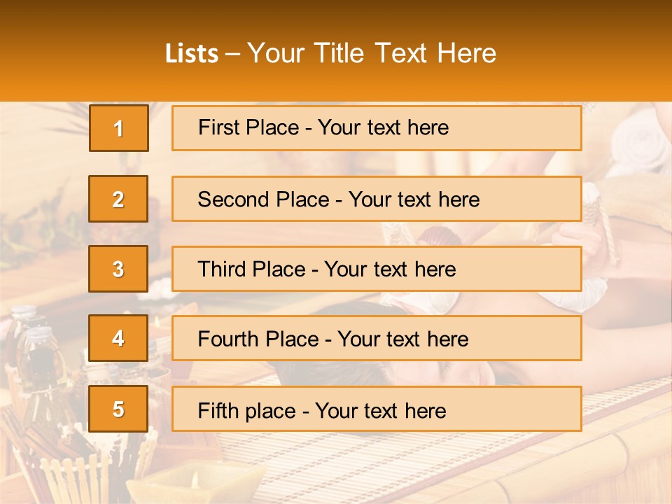 A Woman Getting A Back Massage At A Spa PowerPoint Template