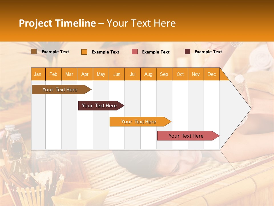 A Woman Getting A Back Massage At A Spa PowerPoint Template