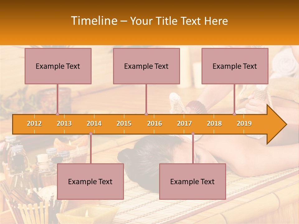 A Woman Getting A Back Massage At A Spa PowerPoint Template