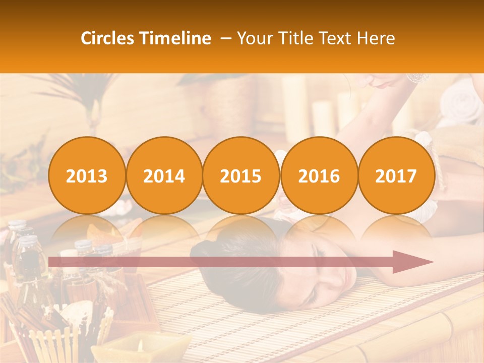 A Woman Getting A Back Massage At A Spa PowerPoint Template