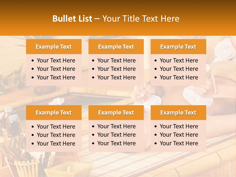 A Woman Getting A Back Massage At A Spa PowerPoint Template