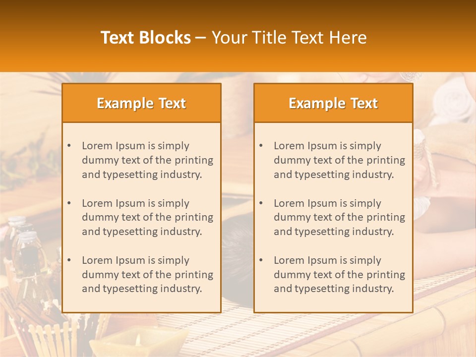 A Woman Getting A Back Massage At A Spa PowerPoint Template