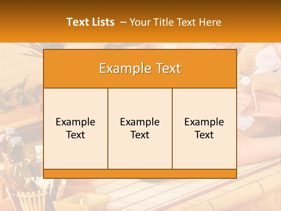 A Woman Getting A Back Massage At A Spa PowerPoint Template