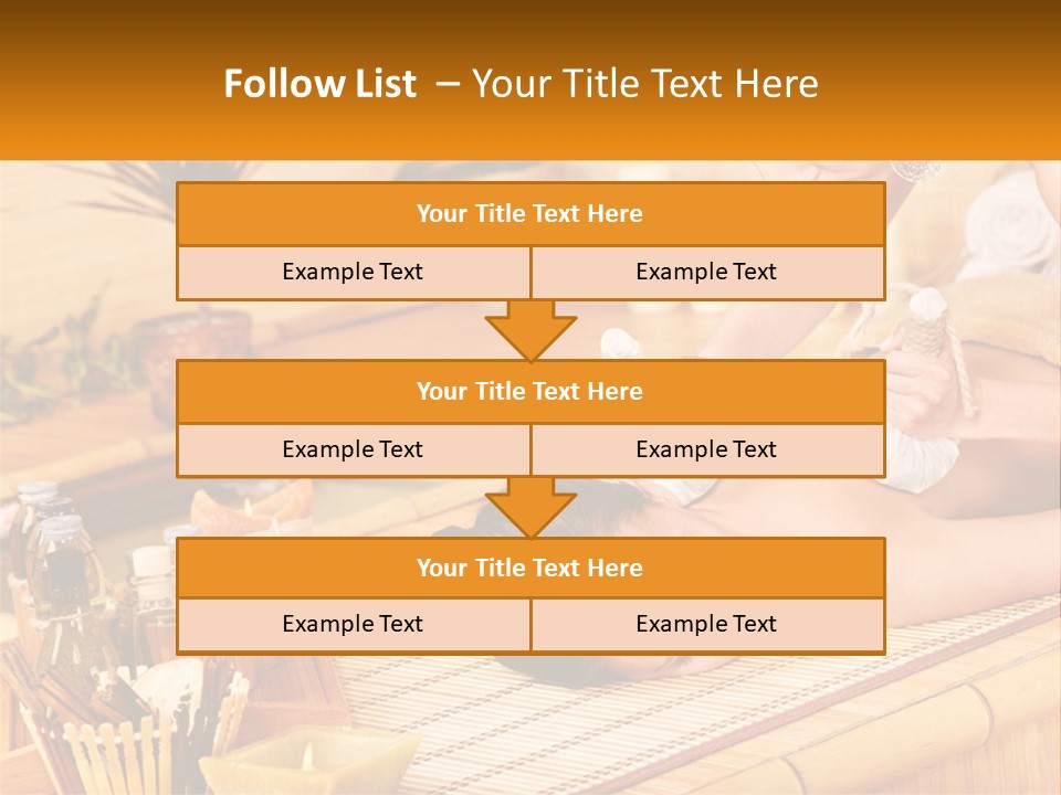 A Woman Getting A Back Massage At A Spa PowerPoint Template