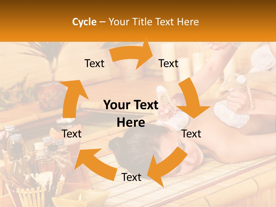 A Woman Getting A Back Massage At A Spa PowerPoint Template