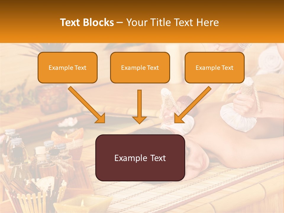 A Woman Getting A Back Massage At A Spa PowerPoint Template