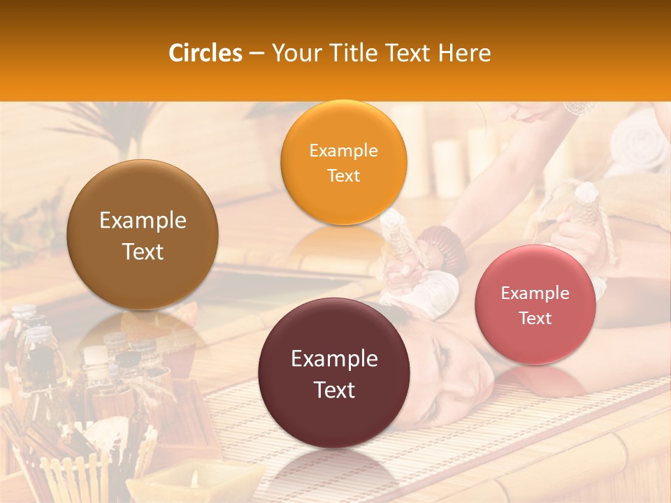 A Woman Getting A Back Massage At A Spa PowerPoint Template