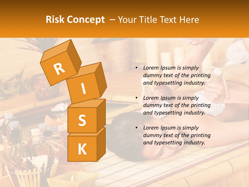 A Woman Getting A Back Massage At A Spa PowerPoint Template