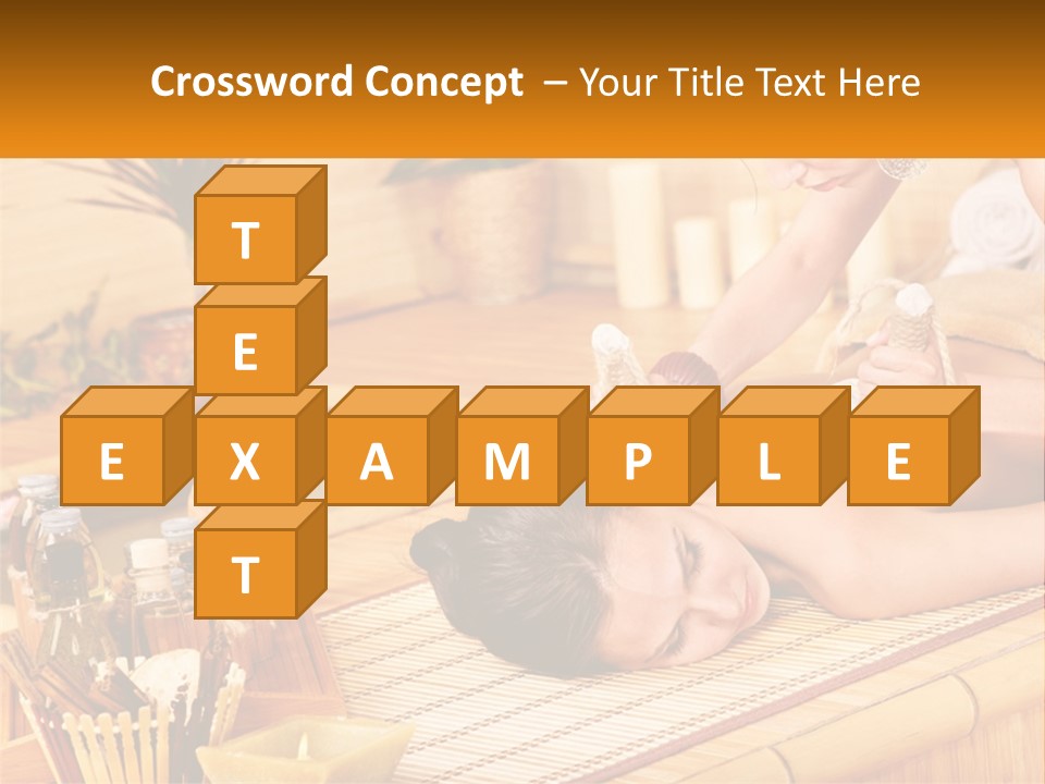 A Woman Getting A Back Massage At A Spa PowerPoint Template