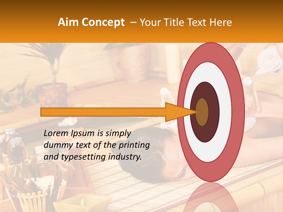 A Woman Getting A Back Massage At A Spa PowerPoint Template