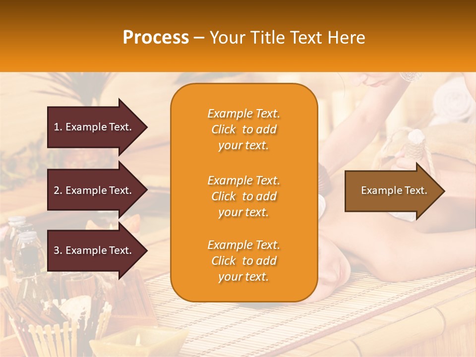 A Woman Getting A Back Massage At A Spa PowerPoint Template