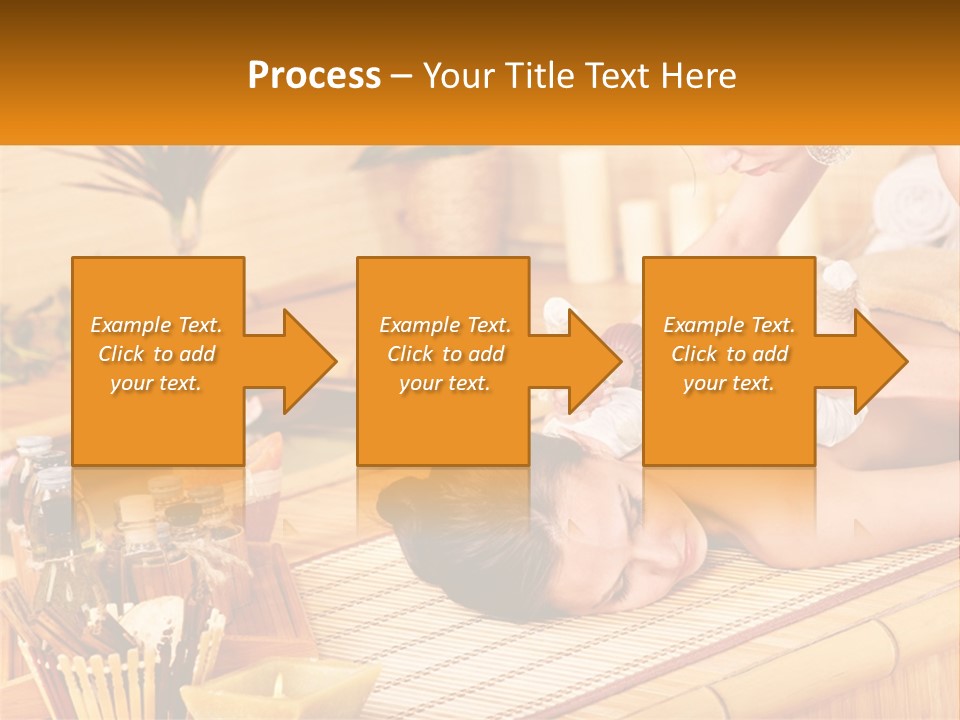 A Woman Getting A Back Massage At A Spa PowerPoint Template